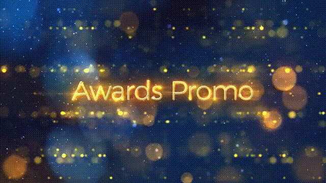AE模板：金色粒子光斑颁奖宣传片头 Awards Promo